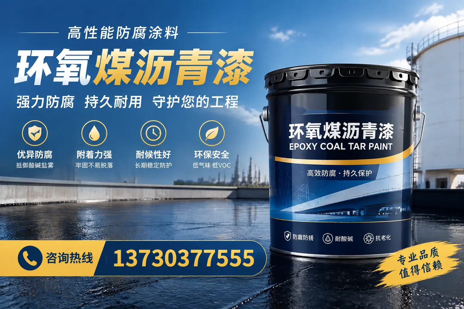 环氧煤沥青漆的耐久性分析,适合漳州的使用场景